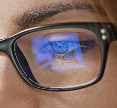 Upgrade Premium Poly with Blue Tech non-glare and UV Computer Lenses
