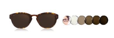 Upgrade Premium CR39  with ESSILOR Trans 8 crizal easy Brown